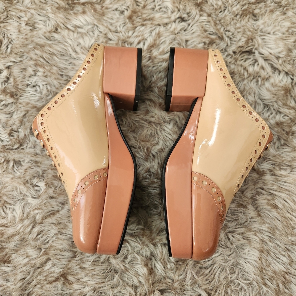 Jeffrey Campbell Groovy Baby Oxford‎ Clogs Nude Women's Size 6.5 - Picture 5 of 14